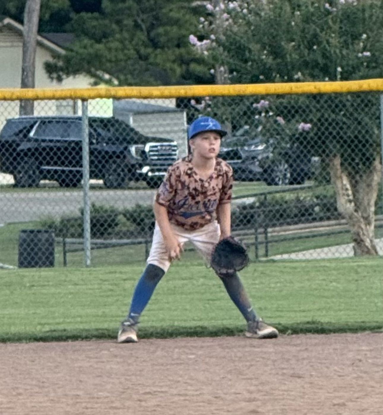 11U National infielder set in the ready position at the Big League Chew Ohtani Super Regional