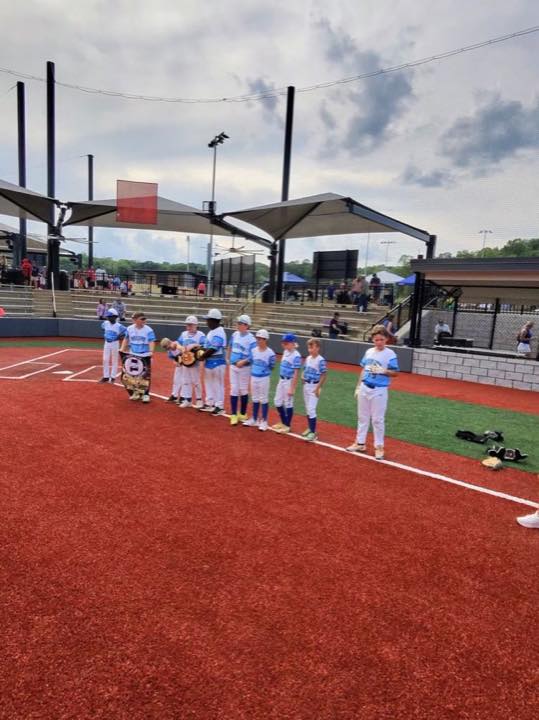 11U National team lined up on the field